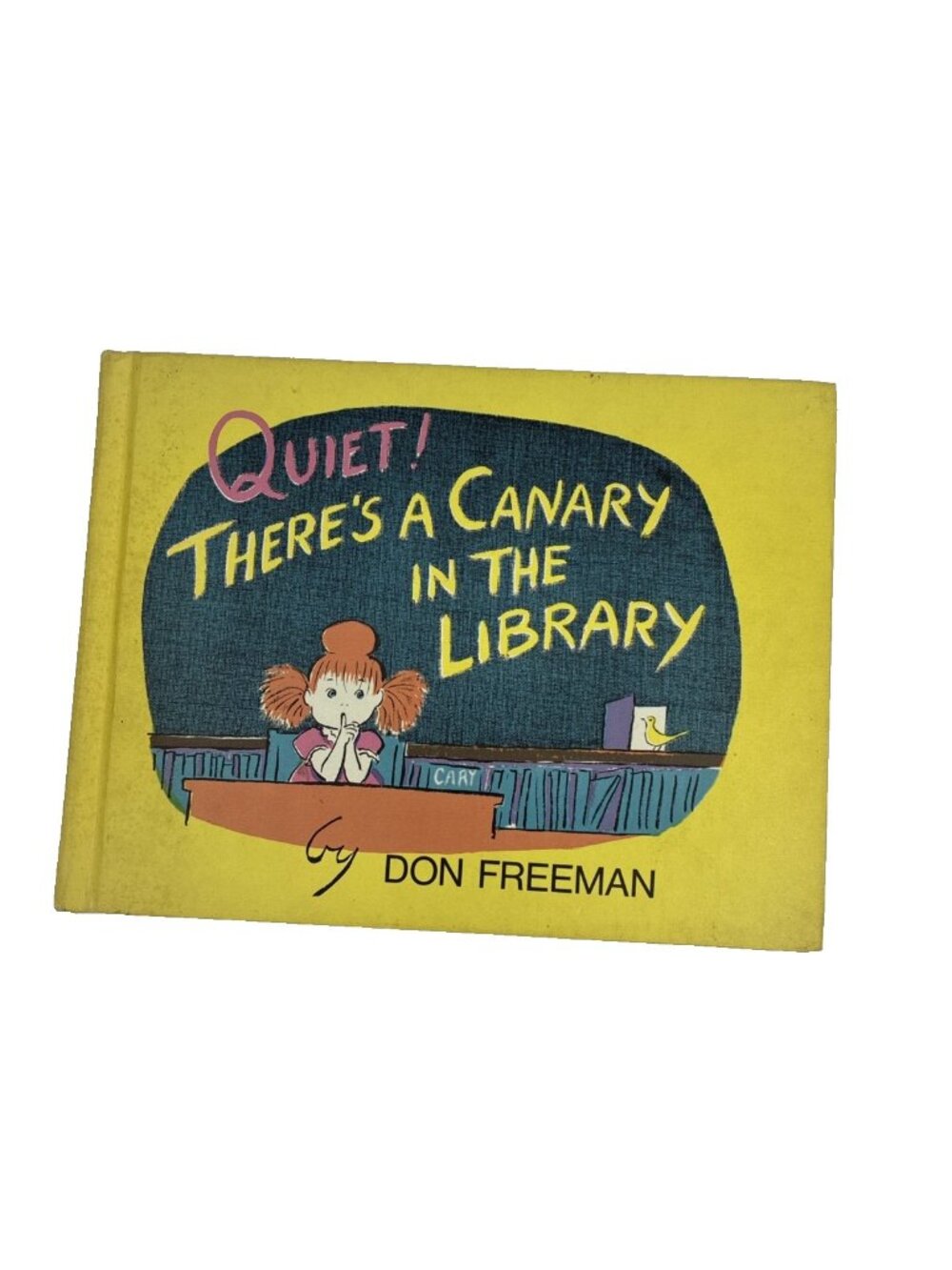 Vintage Quiet Theres A Canary In The Library Don Freeman Childrens Book